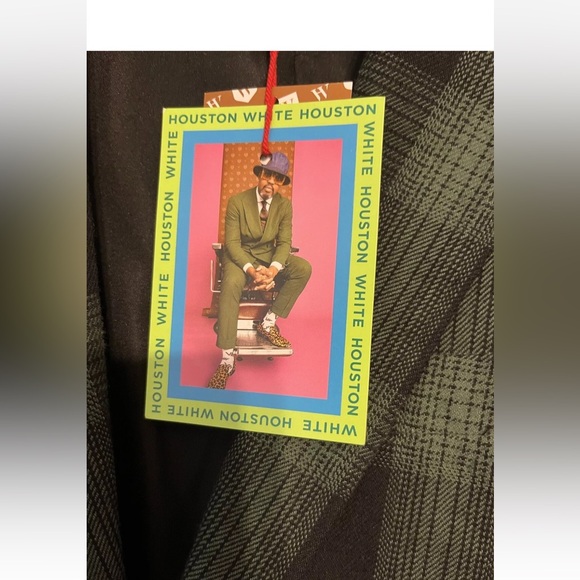 Houston White Set 2 pieces Plaid Blazer And Pant Size S /30x30 - Picture 9 of 10